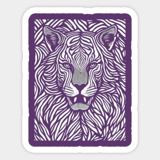 tiger mandala Sticker